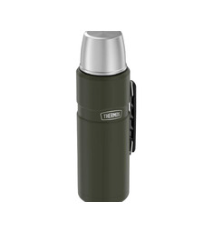 Термос из нерж. стали тм THERMOS SK2020 AG 2,0L, темно-зеленый с логотипом