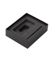 Подарочный набор c пластиковой ручкой, повербанком С2, 10000 mAh, фиолетовый с логотипом