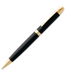 Ручка шариковая Razzo Gold, ver.2, черная с логотипом