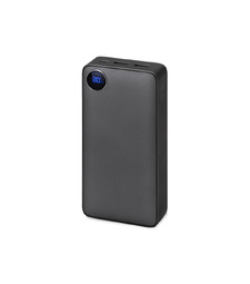 Внешний аккумулятор Mild Pro c быстрой зарядкой QC/PD, 20 000 mAh, серый с логотипом