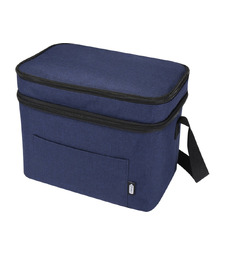 Tundra сумка-холодильник из переработанного РЕТ-пластика, сертиф. согласно GRS - Heather navy с логотипом