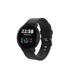 Умные часы CANYON Lollypop SW-63, IP 68, BT 5.0, сенсорный дисплей 1.3, черный (Р) с логотипом