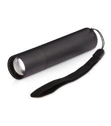 Фонарь с регулируемым фокусом Nomad, gun metal (Р) с логотипом
