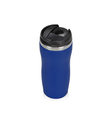 Термокружка Double wall mug C1, soft touch, 350 мл, синий (Р) с логотипом