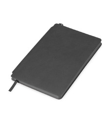 Блокнот Notepeno А5 с тонированными линованными страницами, серый (Р) с логотипом