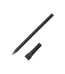 Вечный карандаш из переработанной бумаги Recycled pencil, черный с логотипом