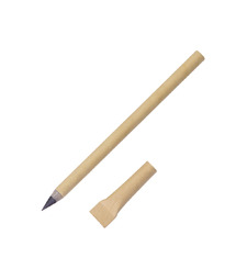 Вечный карандаш из переработанной бумаги Recycled pencil, натуральный с логотипом