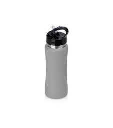 Подарочный набор с бутылкой для воды и повербанком С2, 10000 mAh, серый с логотипом