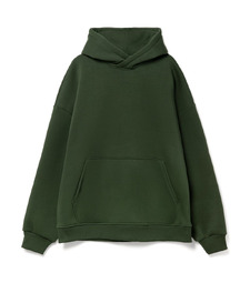 Худи Kulonga Oversize, темно-зеленое с логотипом