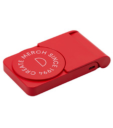 Внешний магнитный аккумулятор MagnIQ, красный, 5000 mAh (тампопечать) с логотипом