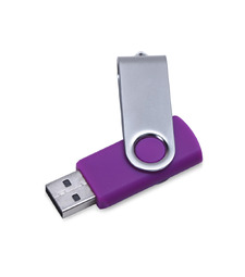 Флеш-карта USB 2.0 32 ГБ Флэш С1, фиолетовый с логотипом