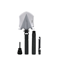 Складная мини лопата Nextool, черная (NE20013) с логотипом