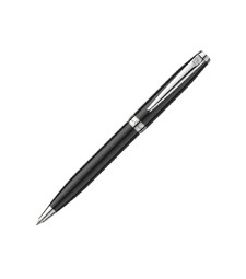 Ручка шариковая Pierre Cardin коллекция ЛЕВ 750 | LEO 750. Корпус - латунь и лак. Отделка и детали дизайна - сталь, хром. Цвет - черный. Упаковка Е-2. с логотипом