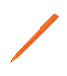 Ручка пластиковая шариковая Taper Solid, матовый оранжевый с логотипом