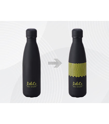 Вакуумная термобутылка Vacuum bottle C1, soft touch, 500 мл, черный, с УФ печатью с логотипом