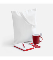 Набор Welcome Pack, красный с белым с логотипом