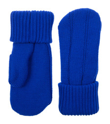 Варежки Knit Beat, синие с логотипом