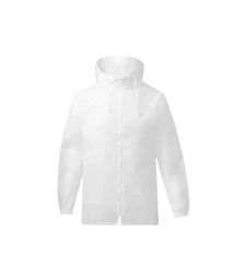 Дождевик Parka унисекс, белый с логотипом