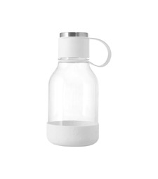 Бутылка для воды 2-в-1 Dog Bowl Bottle со съемной миской для питомцев, 1500 мл, белый с гравировкой с логотипом