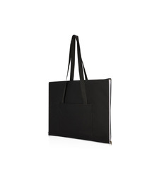 Плед для пикника Laytote - сплошной черный с логотипом