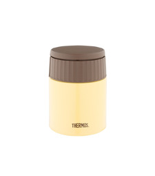 Термос из нерж. стали для еды тм THERMOS JBQ-400-BNN 0.4L, желтый с логотипом