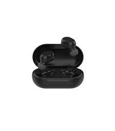 Беспроводные наушники HIPER TWS OKI Black (HTW-LX1) Bluetooth 5.0 гарнитура, Черный (Р) с логотипом