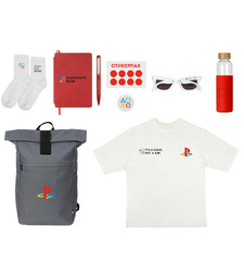 Welcome pack Welcome Aboard!, красный с логотипом
