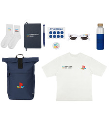 Welcome pack Welcome Aboard!, синий с логотипом