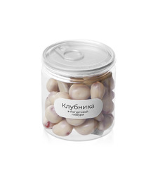 Клубника в йогуртовой глазури, 140 гр с логотипом