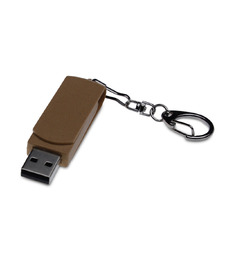 Флешка USB 2.0 Варуна на 64 ГБ, коричневый с логотипом