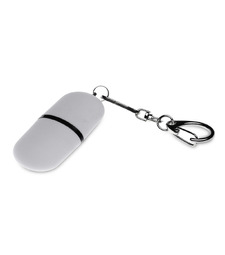 Флешка Goutte Soft-touch на 4 Гб, белый с логотипом