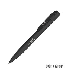 Ручка шариковая "Lip SOFTGRIP", черный с логотипом