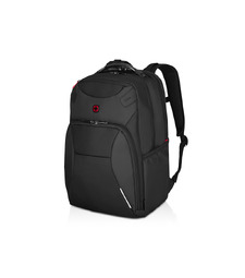 Рюкзак WENGER Cosmic 17, чёрный, переработанный ПЭТ/ПВХ/полиэстер, 34 x 23 x 49 см, 30 л с логотипом
