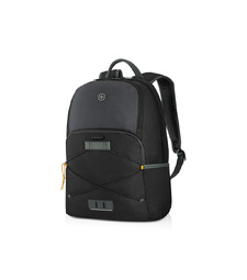 Рюкзак WENGER Trayl 15.6, чёрный, переработанный ПЭТ, 34 x 20 x 45 см, 22 л. с логотипом
