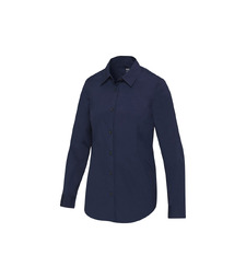 Carnelian женская рубашка из поплина - Navy Blue с логотипом
