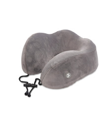 Подушка для путешествий с эффектом памяти Мемо Bluewinder Grey с логотипом