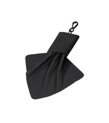 Очищающая салфетка Neat из микрофибры в чехле, черный с логотипом
