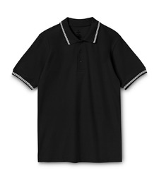Рубашка поло Virma Stripes, черная с логотипом