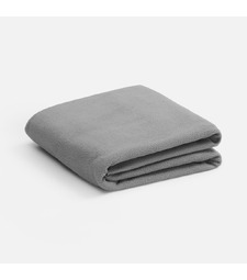 Флисовый плед Warm&Peace XL, серый с логотипом