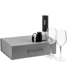 Набор Wine Case, черный с логотипом