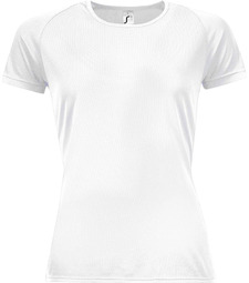 Футболка женская Sporty Women 140, белая с логотипом