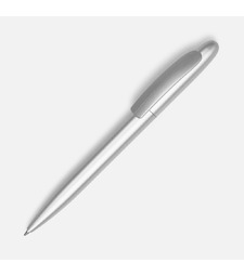 Ручка шариковая Moor Silver, ver.2, серебристый металлик с логотипом