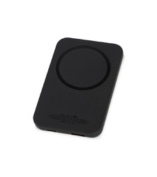 Магнитный беспроводной внешний аккумулятор MagnetIQ, 5000 mah, 10 W, черный (Р) с логотипом