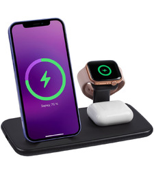 Зарядная станция Smart Nest, черная с логотипом