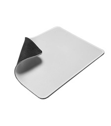 Коврик для мыши GLIDE S, 26*21*0,3см, прошитый край, белый с логотипом