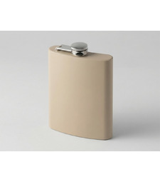 Фляжка 240 мл Remarque soft touch, 304 сталь, бежевый с логотипом
