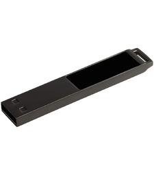 Флешка markBright Black с белой подсветкой, 32 Гб с логотипом