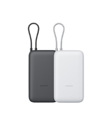 Внешний аккумулятор с встроенным кабелем Xiaomi Power Bank 20000mAh (Integrated Cable) GL Dark Gray с логотипом