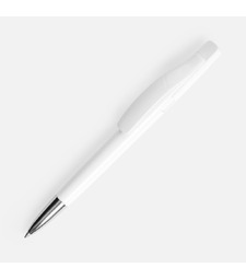 Ручка шариковая Prodir DS2 PPC, белая с логотипом
