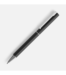Ручка шариковая Blade Soft Touch, черная с логотипом